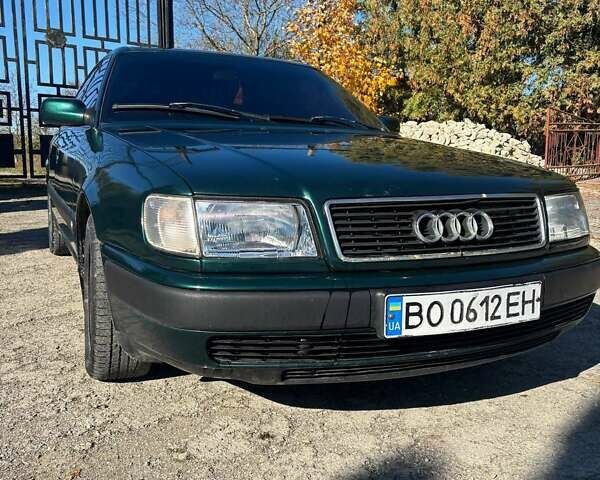 Зеленый Ауди 100, объемом двигателя 2.6 л и пробегом 292 тыс. км за 2800 $, фото 1 на Automoto.ua