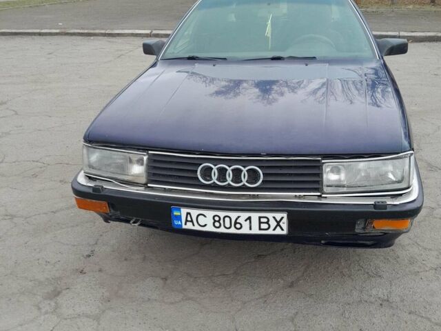 Синий Ауди 200, объемом двигателя 2 л и пробегом 380 тыс. км за 1100 $, фото 1 на Automoto.ua