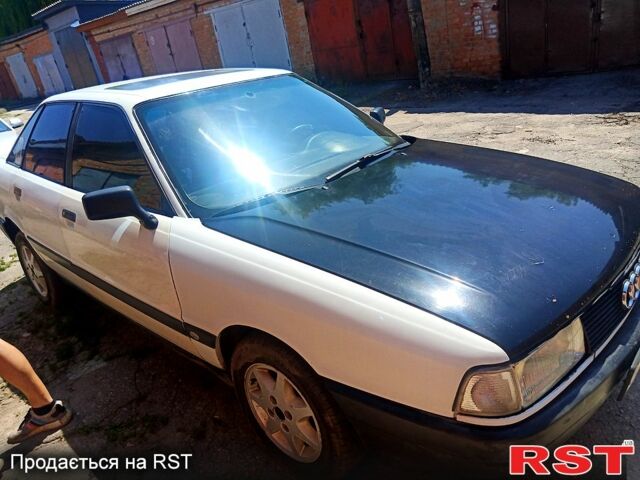 Білий Ауді 80, об'ємом двигуна 1.8 л та пробігом 200 тис. км за 1300 $, фото 1 на Automoto.ua