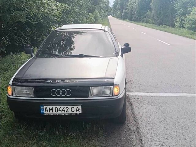 Белый Ауди 80, объемом двигателя 1.8 л и пробегом 420 тыс. км за 1200 $, фото 1 на Automoto.ua