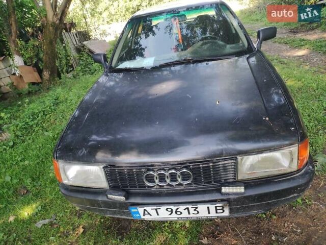Черный Ауди 80, объемом двигателя 1.8 л и пробегом 300 тыс. км за 800 $, фото 1 на Automoto.ua