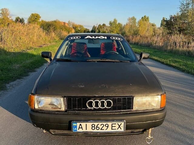 Черный Ауди 80, объемом двигателя 1.6 л и пробегом 319 тыс. км за 1250 $, фото 1 на Automoto.ua