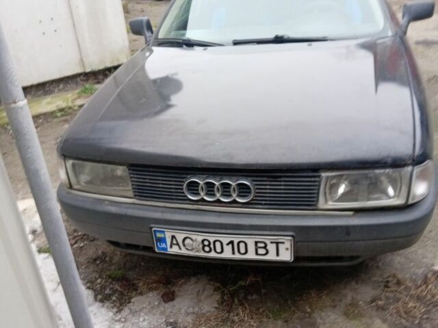 Черный Ауди 80, объемом двигателя 1.8 л и пробегом 400 тыс. км за 1400 $, фото 1 на Automoto.ua
