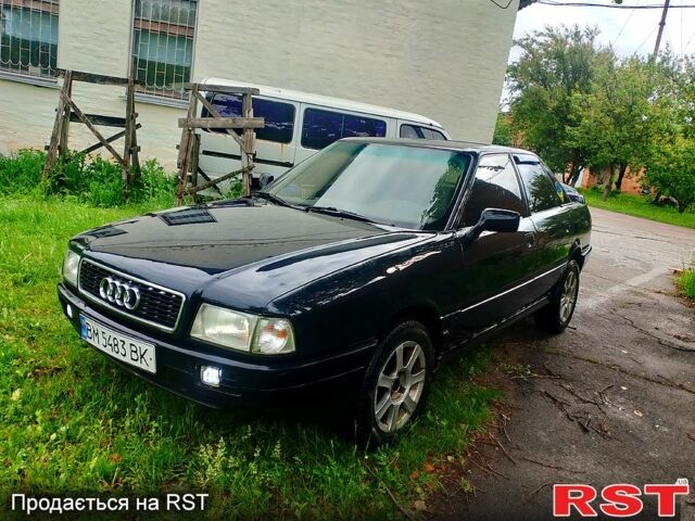 Черный Ауди 80, объемом двигателя 1.8 л и пробегом 250 тыс. км за 2200 $, фото 1 на Automoto.ua