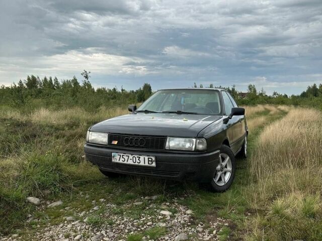 Чорний Ауді 80, об'ємом двигуна 1.8 л та пробігом 337 тис. км за 1050 $, фото 1 на Automoto.ua