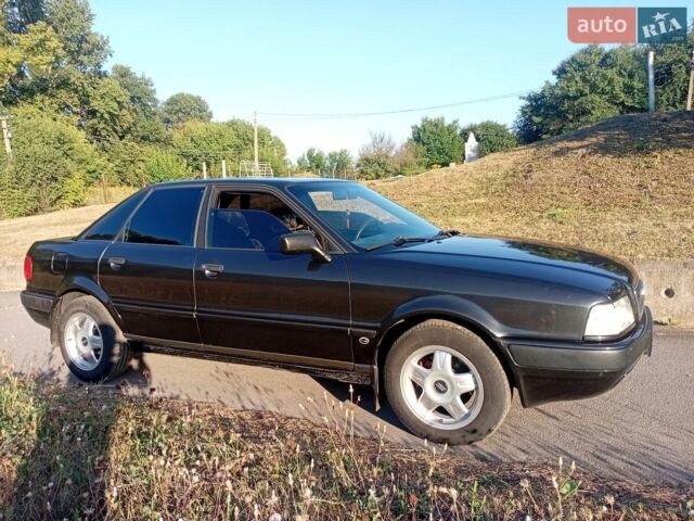 Чорний Ауді 80, об'ємом двигуна 1.98 л та пробігом 205 тис. км за 3000 $, фото 1 на Automoto.ua