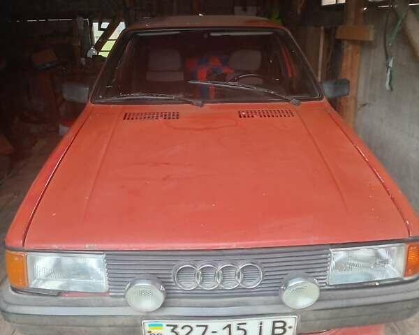 Красный Ауди 80, объемом двигателя 1.8 л и пробегом 100 тыс. км за 500 $, фото 1 на Automoto.ua