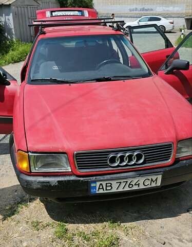 Красный Ауди 80, объемом двигателя 1.78 л и пробегом 130 тыс. км за 1700 $, фото 1 на Automoto.ua