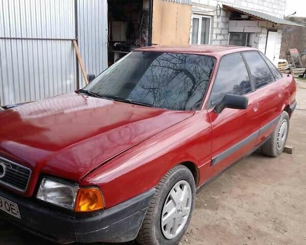 Красный Ауди 80, объемом двигателя 1.8 л и пробегом 43 тыс. км за 1250 $, фото 1 на Automoto.ua