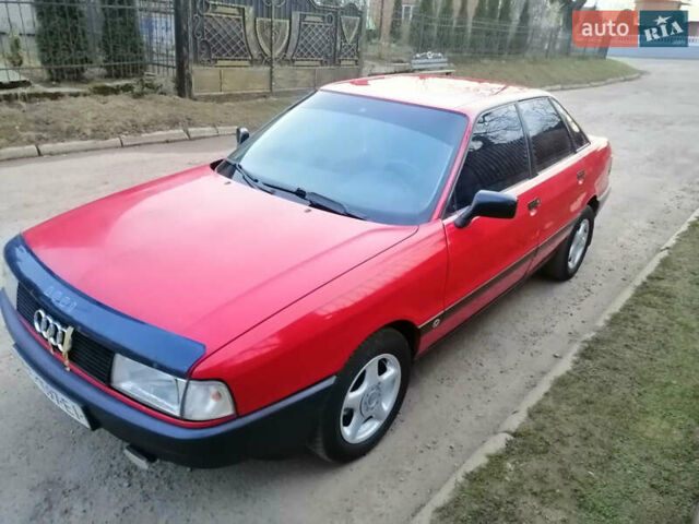 Красный Ауди 80, объемом двигателя 1.8 л и пробегом 1 тыс. км за 1550 $, фото 1 на Automoto.ua