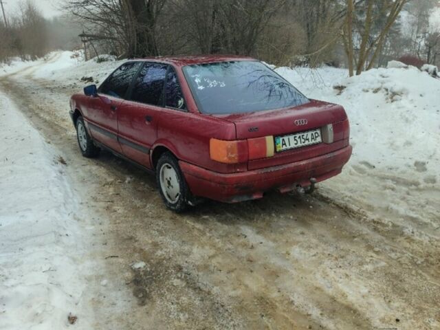 Червоний Ауді 80, об'ємом двигуна 1.8 л та пробігом 250 тис. км за 1150 $, фото 1 на Automoto.ua