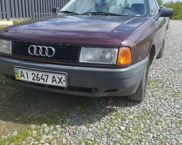 Червоний Ауді 80, об'ємом двигуна 1.8 л та пробігом 182 тис. км за 1700 $, фото 1 на Automoto.ua