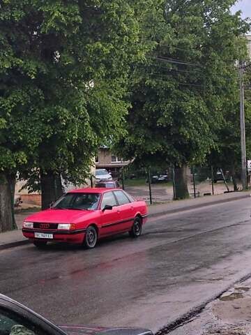Красный Ауди 80, объемом двигателя 1.6 л и пробегом 600 тыс. км за 1200 $, фото 1 на Automoto.ua