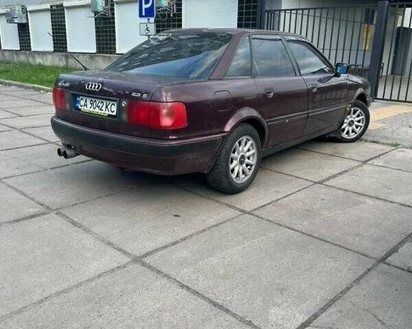 Красный Ауди 80, объемом двигателя 2.3 л и пробегом 240 тыс. км за 1700 $, фото 1 на Automoto.ua