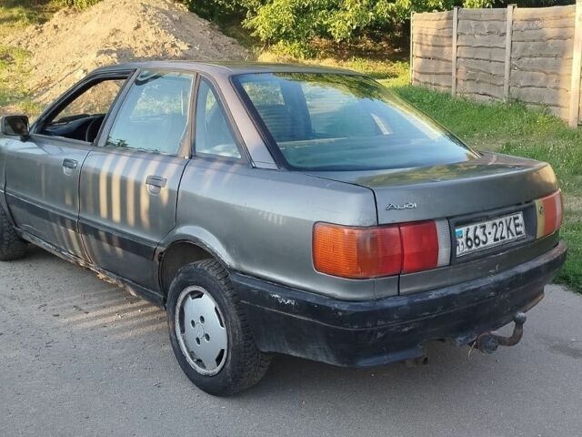 Серый Ауди 80, объемом двигателя 1.8 л и пробегом 187 тыс. км за 750 $, фото 1 на Automoto.ua