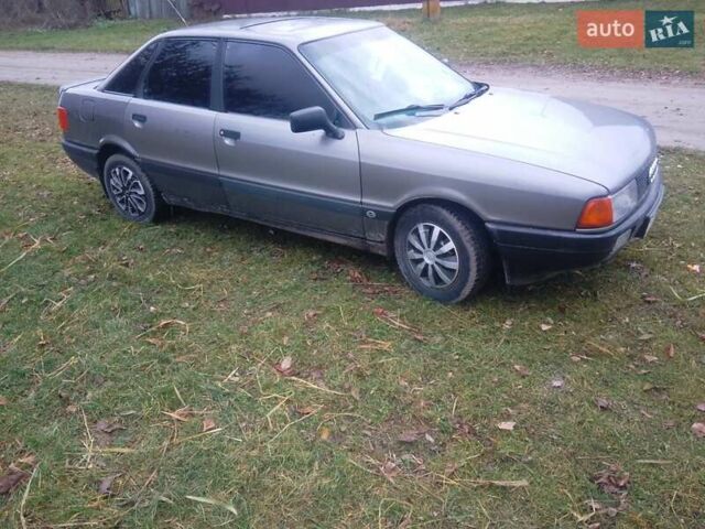 Серый Ауди 80, объемом двигателя 1.8 л и пробегом 300 тыс. км за 1500 $, фото 1 на Automoto.ua