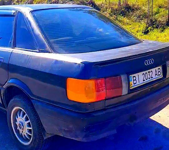 Синій Ауді 80, об'ємом двигуна 1.8 л та пробігом 300 тис. км за 1700 $, фото 1 на Automoto.ua