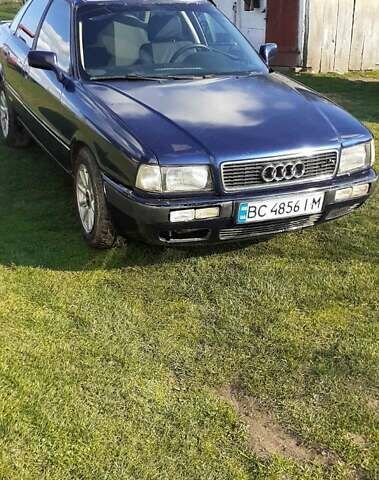 Синий Ауди 80, объемом двигателя 1.8 л и пробегом 300 тыс. км за 1300 $, фото 1 на Automoto.ua