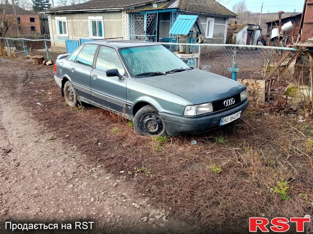 Синий Ауди 80, объемом двигателя 2 л и пробегом 220 тыс. км за 650 $, фото 1 на Automoto.ua