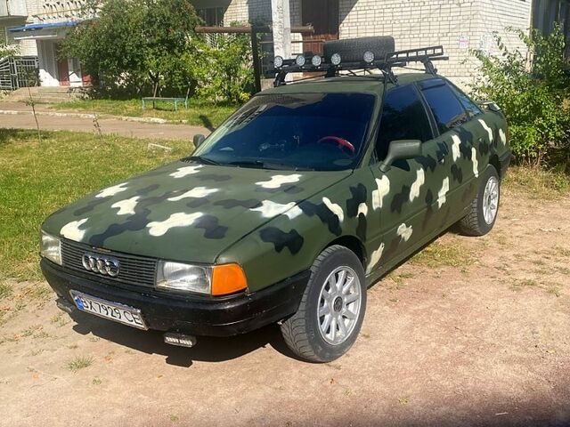 Синий Ауди 80, объемом двигателя 2 л и пробегом 343 тыс. км за 1850 $, фото 1 на Automoto.ua