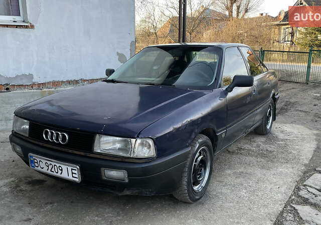 Синий Ауди 80, объемом двигателя 1.78 л и пробегом 500 тыс. км за 1400 $, фото 1 на Automoto.ua