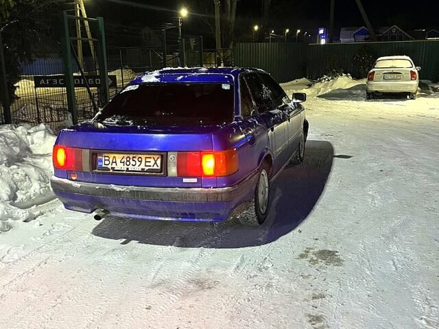 Синий Ауди 80, объемом двигателя 1.8 л и пробегом 590 тыс. км за 1250 $, фото 1 на Automoto.ua
