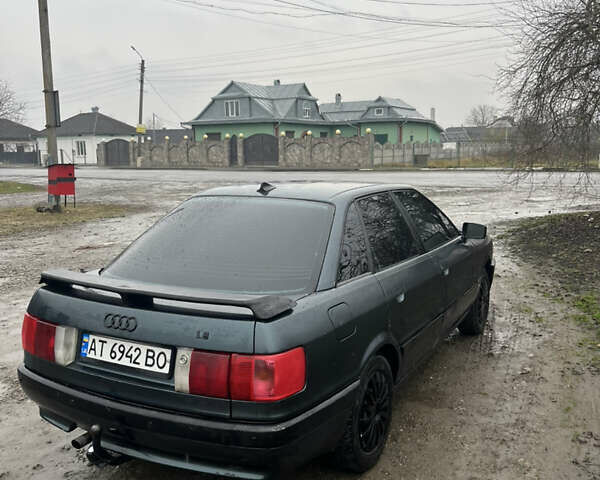 Зеленый Ауди 80, объемом двигателя 1.8 л и пробегом 250 тыс. км за 1700 $, фото 1 на Automoto.ua