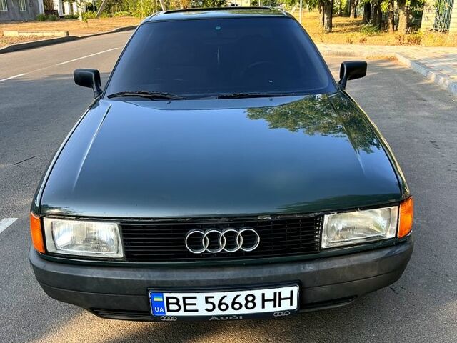 Зеленый Ауди 80, объемом двигателя 1.8 л и пробегом 175 тыс. км за 3000 $, фото 1 на Automoto.ua