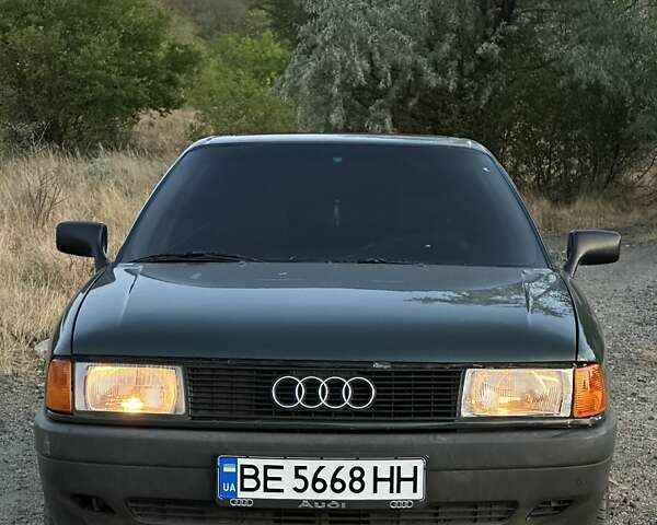 Зеленый Ауди 80, объемом двигателя 1.8 л и пробегом 175 тыс. км за 2550 $, фото 1 на Automoto.ua
