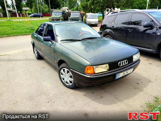 Зелений Ауді 80, об'ємом двигуна 1.8 л та пробігом 300 тис. км за 1750 $, фото 1 на Automoto.ua