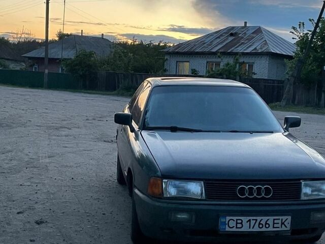 Зеленый Ауди 80, объемом двигателя 1.8 л и пробегом 478 тыс. км за 1400 $, фото 1 на Automoto.ua