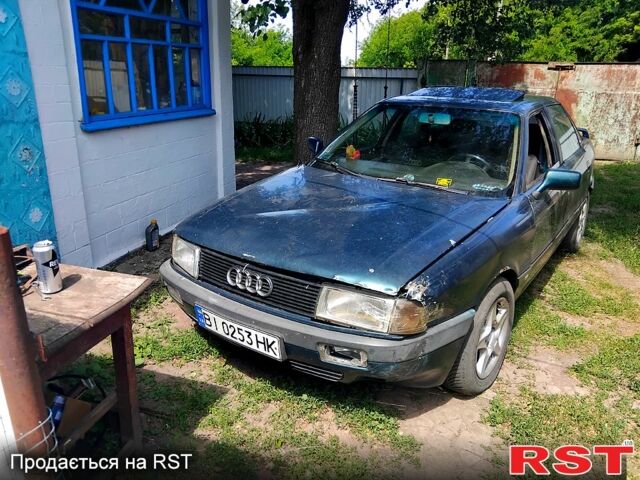 Зеленый Ауди 80, объемом двигателя 1.8 л и пробегом 300 тыс. км за 1250 $, фото 1 на Automoto.ua