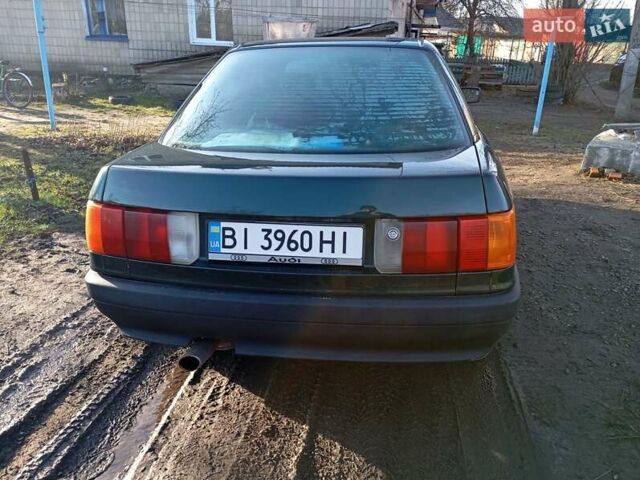 Зеленый Ауди 80, объемом двигателя 1.8 л и пробегом 179 тыс. км за 1758 $, фото 1 на Automoto.ua