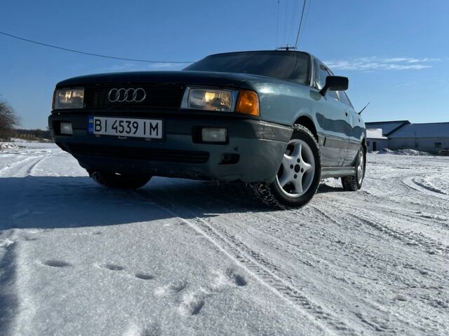 Зелений Ауді 80, об'ємом двигуна 1.8 л та пробігом 430 тис. км за 1750 $, фото 1 на Automoto.ua
