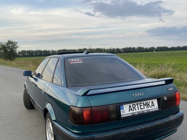 Зеленый Ауди 80, объемом двигателя 2.8 л и пробегом 320 тыс. км за 2999 $, фото 1 на Automoto.ua