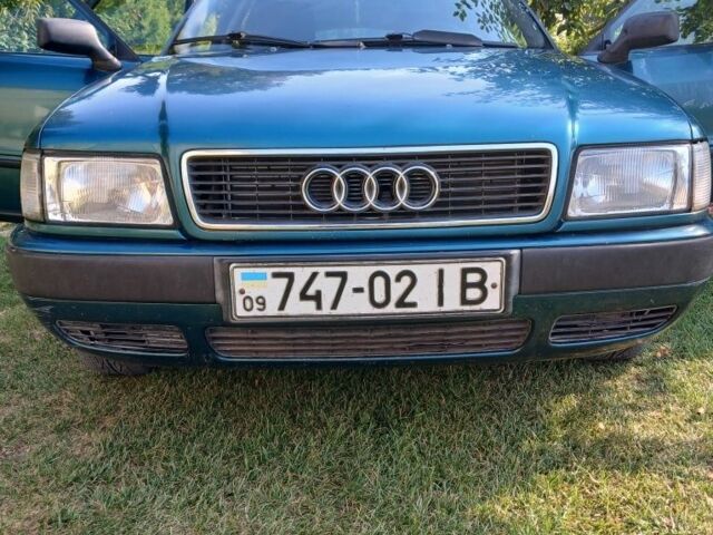 Зеленый Ауди 80, объемом двигателя 2 л и пробегом 273 тыс. км за 1500 $, фото 1 на Automoto.ua