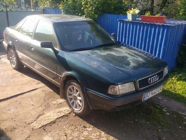 Зеленый Ауди 80, объемом двигателя 2 л и пробегом 430 тыс. км за 2000 $, фото 1 на Automoto.ua