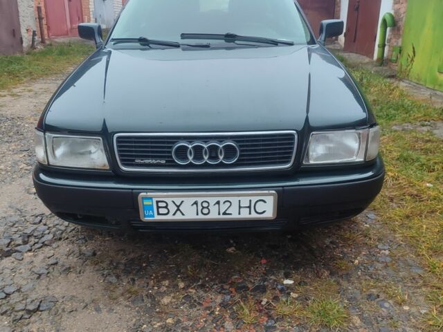 Зеленый Ауди 80, объемом двигателя 2.8 л и пробегом 327 тыс. км за 3200 $, фото 1 на Automoto.ua