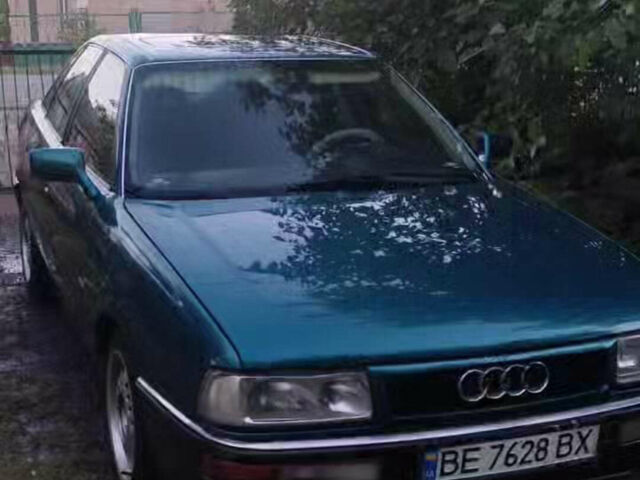 Зеленый Ауди 90, объемом двигателя 1.99 л и пробегом 240 тыс. км за 2700 $, фото 1 на Automoto.ua