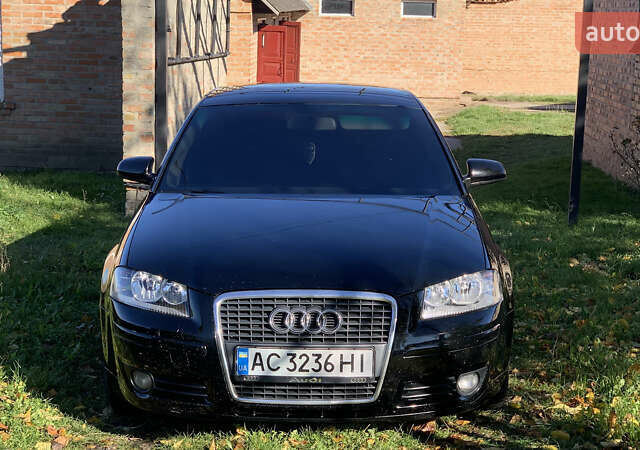 Черный Ауди А3, объемом двигателя 2 л и пробегом 464 тыс. км за 5950 $, фото 1 на Automoto.ua