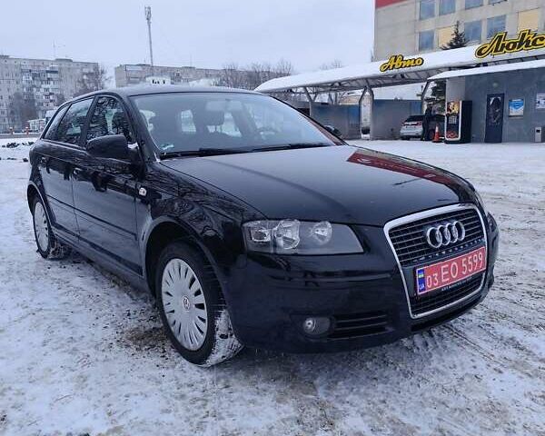Черный Ауди А3, объемом двигателя 1.6 л и пробегом 220 тыс. км за 6700 $, фото 1 на Automoto.ua