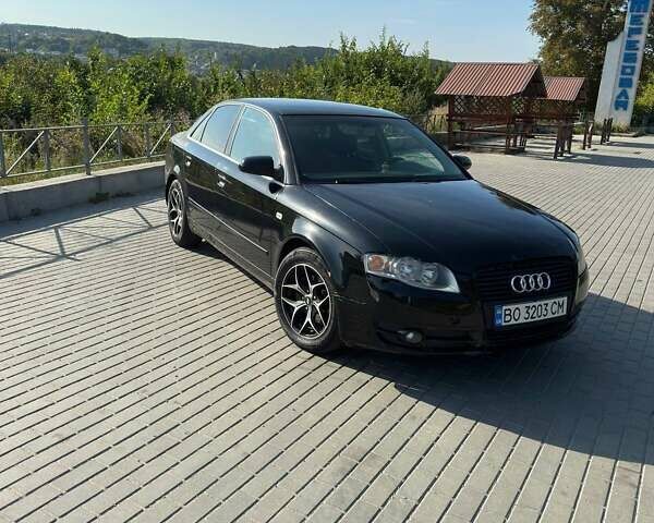 Чорний Ауді А4, об'ємом двигуна 2 л та пробігом 215 тис. км за 3650 $, фото 1 на Automoto.ua