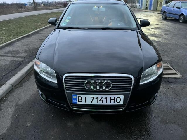 Черный Ауди А4, объемом двигателя 2 л и пробегом 299 тыс. км за 6000 $, фото 1 на Automoto.ua