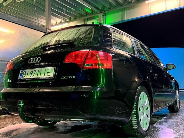 Чорний Ауді А4, об'ємом двигуна 2 л та пробігом 174 тис. км за 7500 $, фото 1 на Automoto.ua