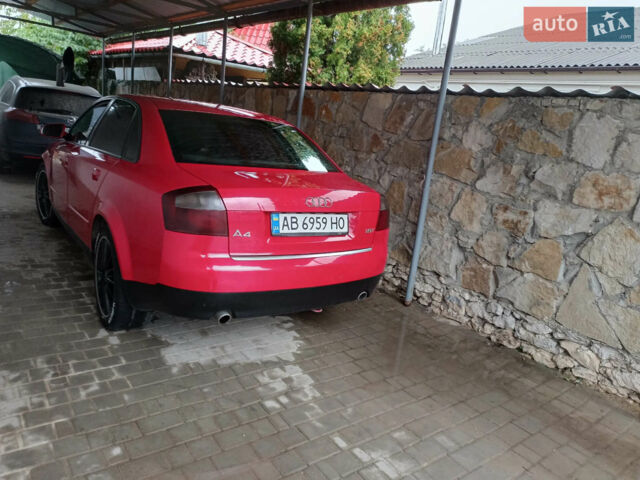 Красный Ауди А4, объемом двигателя 1.8 л и пробегом 180 тыс. км за 4700 $, фото 1 на Automoto.ua