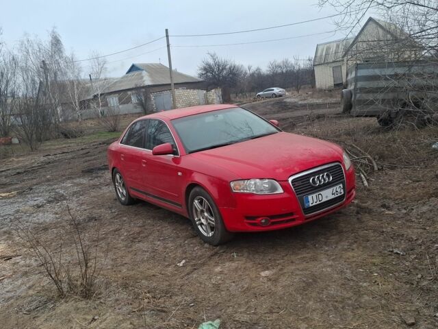 Червоний Ауді А4, об'ємом двигуна 2 л та пробігом 317 тис. км за 3000 $, фото 1 на Automoto.ua