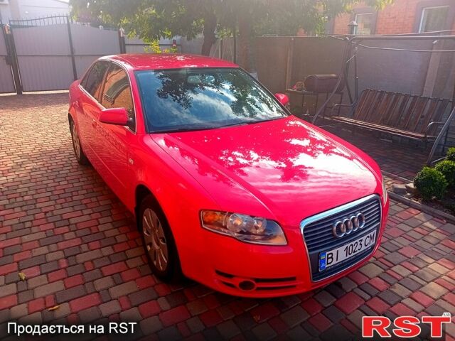Красный Ауди А4, объемом двигателя 2 л и пробегом 150 тыс. км за 5750 $, фото 1 на Automoto.ua