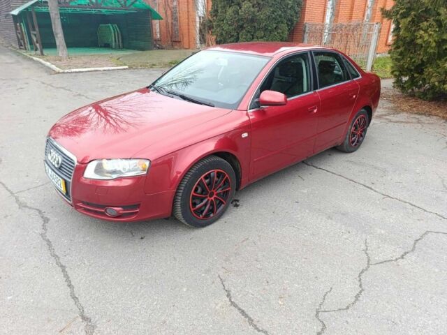 Червоний Ауді А4, об'ємом двигуна 2 л та пробігом 229 тис. км за 6500 $, фото 1 на Automoto.ua