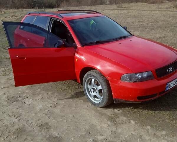 Красный Ауди А4, объемом двигателя 1.9 л и пробегом 220 тыс. км за 3400 $, фото 1 на Automoto.ua
