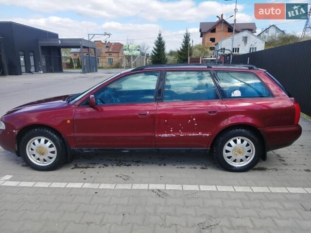 Красный Ауди А4, объемом двигателя 1.6 л и пробегом 210 тыс. км за 3400 $, фото 1 на Automoto.ua